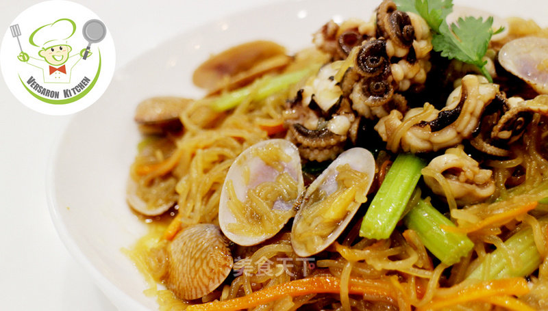 Stir-fried Vermicelli with Seafood┃wei Cooking