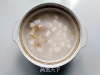 Yam, Lotus Seed and Osmanthus Rice Cake Soup recipe