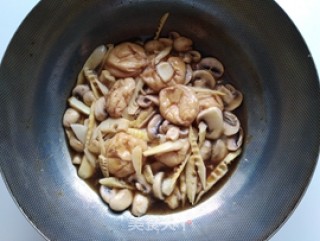 Mushroom, Bamboo Shoots, Burnt Oil and Gluten recipe