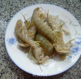 Fried Rice Cake with Mantis Shrimp recipe