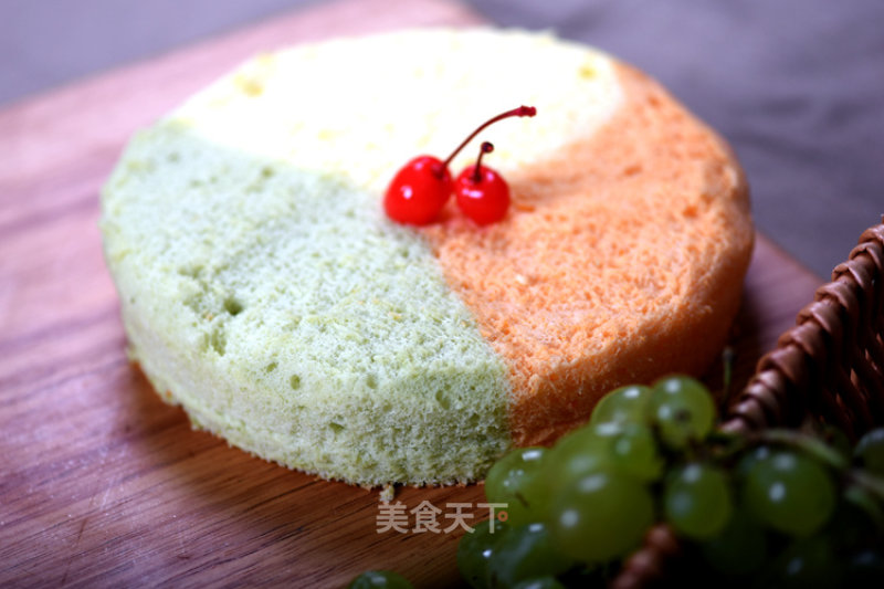 Healthy Tricolor Chiffon recipe