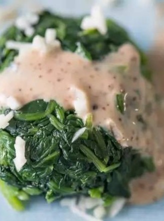 Spinach with Tahini Sauce recipe