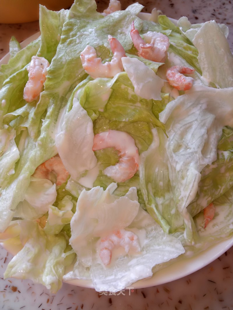 Lettuce and Shrimp Salad recipe