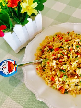 Delicious Salted Duck Egg Fried Rice recipe