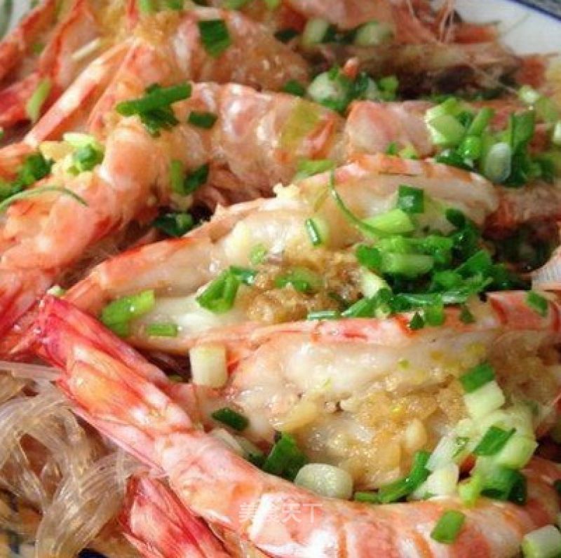 Steamed Prawns with Garlic Vermicelli recipe