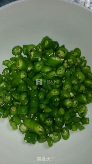 Green Pepper Stir-fried Dregs recipe