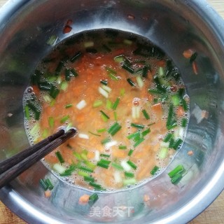 Fried Eggs with Carrots and Shallots recipe