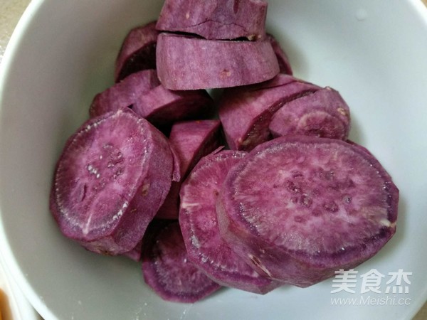 Purple Sweet Potato Pumpkin Taro Balls recipe