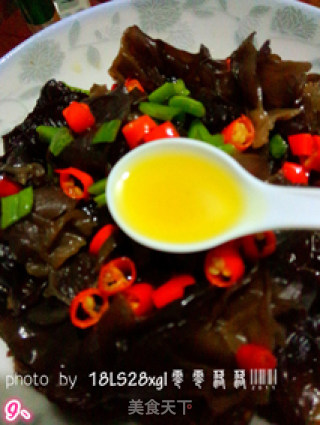 Double Peppers Mixed with Fungus-foggy Diet Recipe recipe
