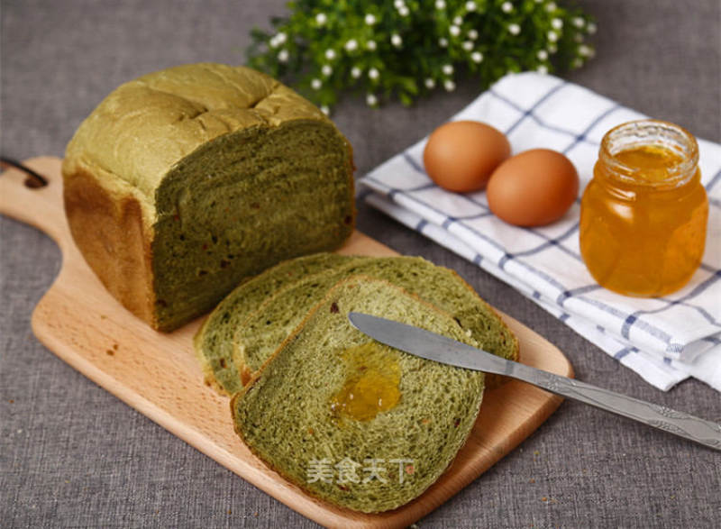 Bread Machine Making Toast-matcha Toast recipe