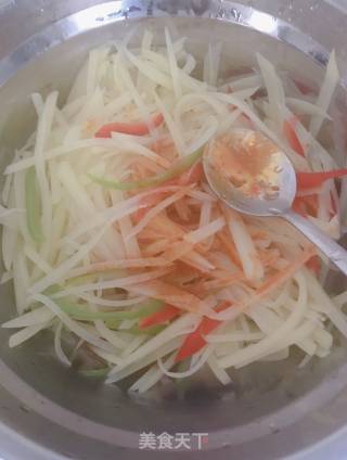 Spicy Potato Shreds recipe