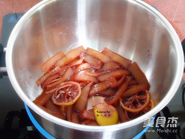 Red Wine Watermelon Rind recipe