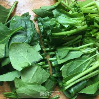 Yam Spinach Soup recipe