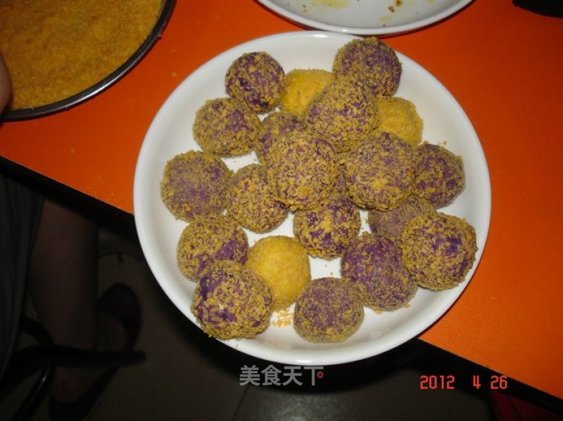 Purple Sweet Potato Pumpkin Ball recipe