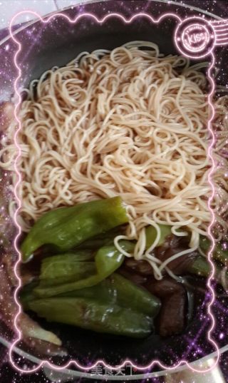 Pepper Eggplant Noodles recipe