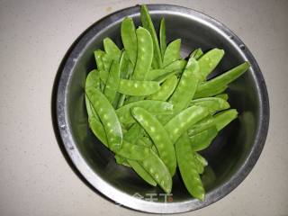 #蜡味# Cured Meat Snow Peas recipe