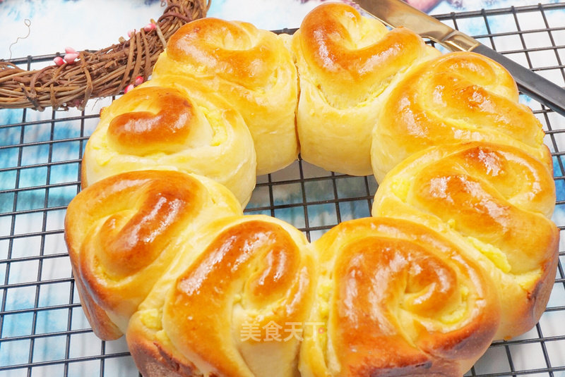 #aca烤明星大赛# Creamy Yellow Flower Bread recipe