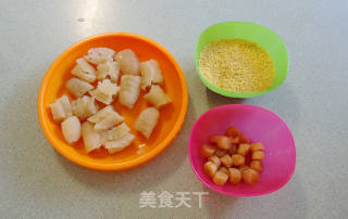 Millet Porridge with Sea Cucumber and Scallops recipe