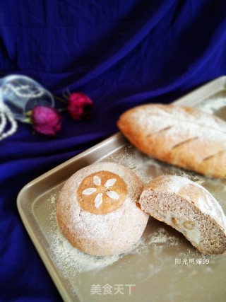 Brown Wheat Taro Mashed European Bun recipe