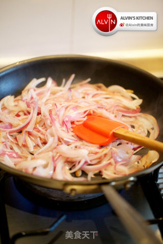 Grilled Pork Chop with Caramelized Onions recipe