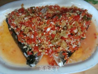 [hunan Cuisine] Fish Head with Chopped Pepper recipe