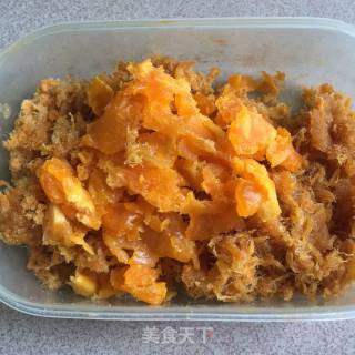 Pork Floss Egg Yolk Crisp recipe