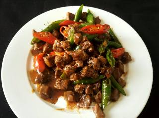 Black Pepper Beef Cubes recipe