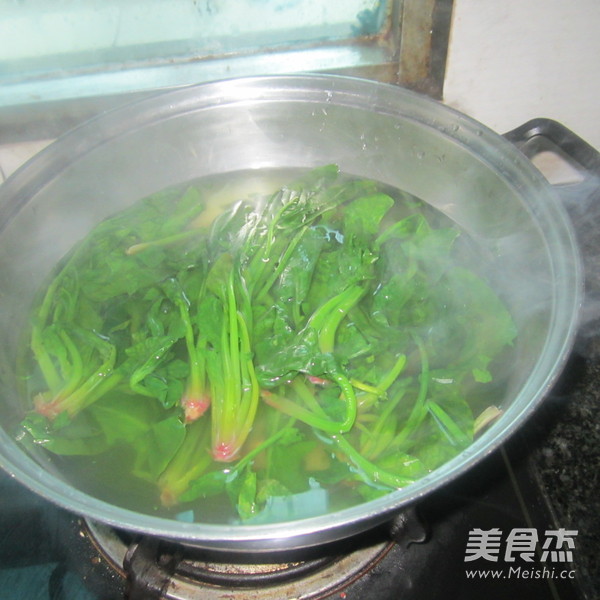 Fermented Bean Curd Mixed with Spinach recipe