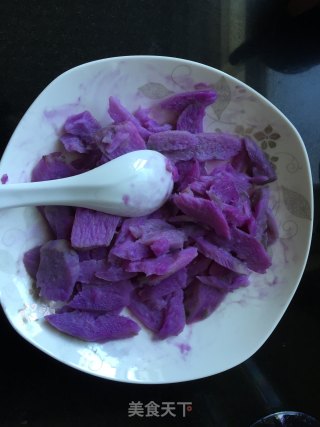 #trust之美#double Purple Glutinous Rice Crackers recipe