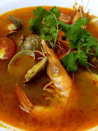 Thai Seafood Tom Yum Goong Soup recipe