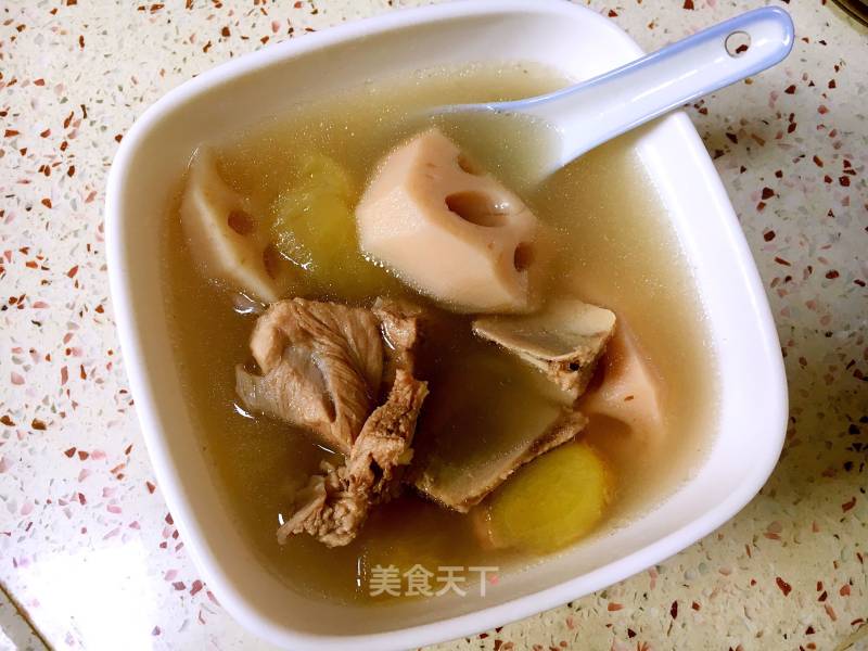 Cantonese Soup: Lotus Root and Apple 🍎 Pork Ribs Soup recipe