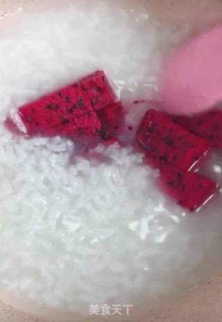 Milky Dragon Fruit Porridge recipe