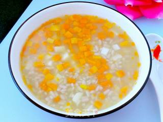 Yam Pumpkin Purple Potato Rice Congee recipe