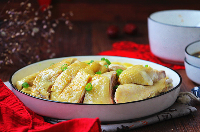 Steamed Chicken with Bamboo Shoots recipe