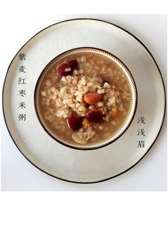 Purple Wheat and Red Dates Rice Porridge