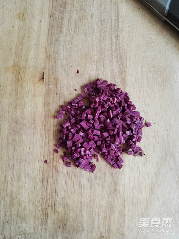Purple Sweet Potato Honey Sago recipe