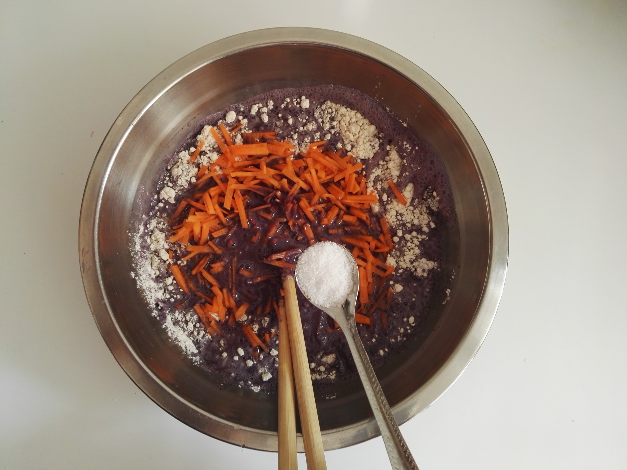 Black Rice Carrot Pancakes recipe