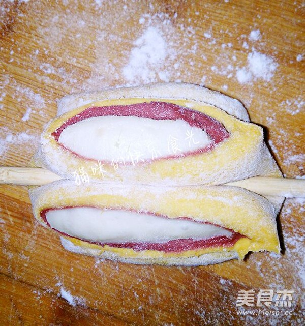 Three-color Steamed Buns recipe