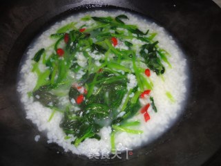 Wolfberry Spinach Porridge recipe