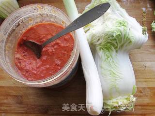 Stir-fried Cabbage with Shrimp Paste recipe