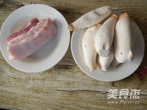 Stir-fried Pork Belly with Pleurotus Eryngii recipe