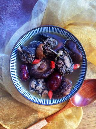 Double Mushroom Black Chicken Soup recipe