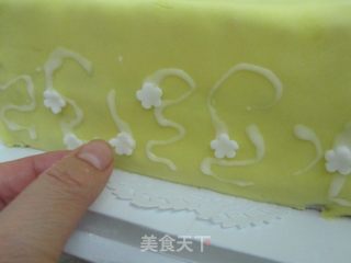 Fondant Cake---peach Blossom recipe