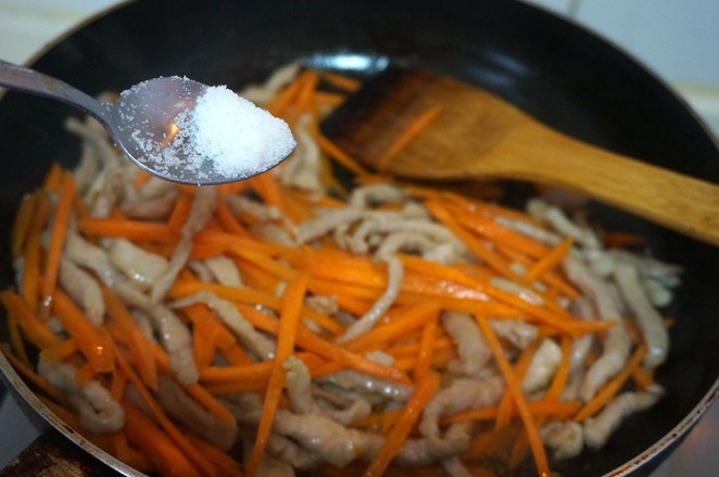 Stir-fried Mustard with Shredded Pork recipe