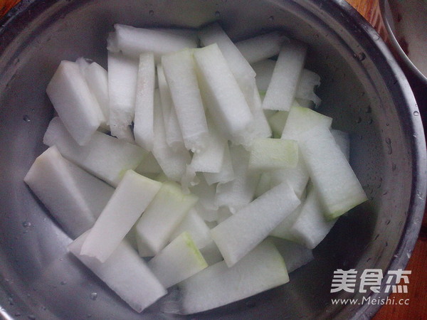 Roasted Winter Melon with Minced Meat recipe