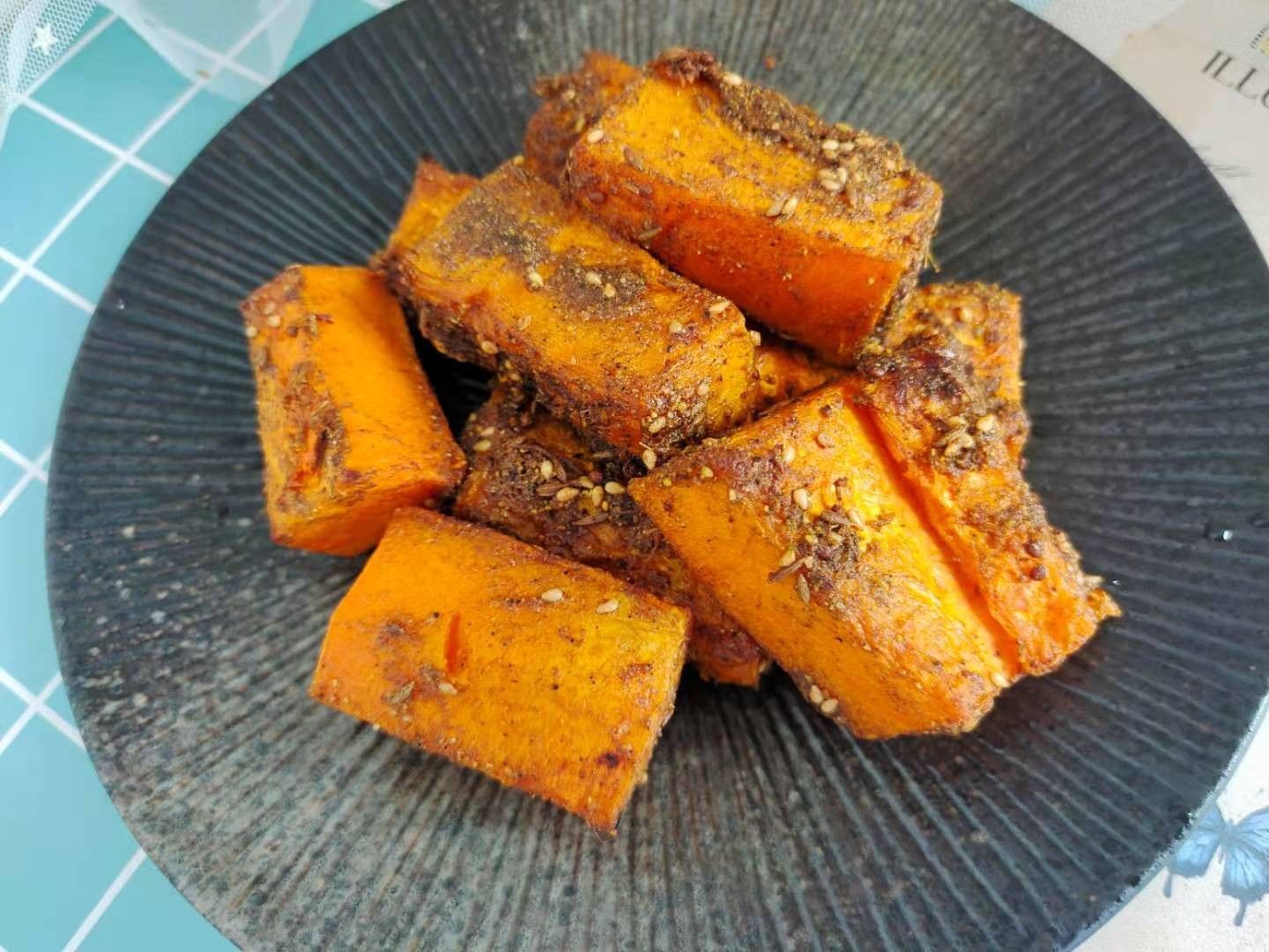 Roasted Pumpkin with A Sweet Barbecue Flavor recipe