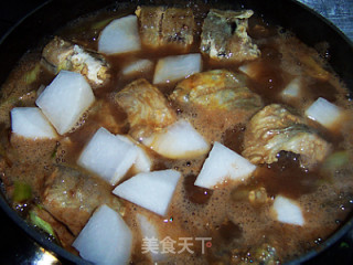 Braised Cod Stewed with Radish recipe