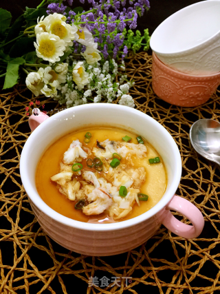 Steamed Egg with Crab Meat recipe