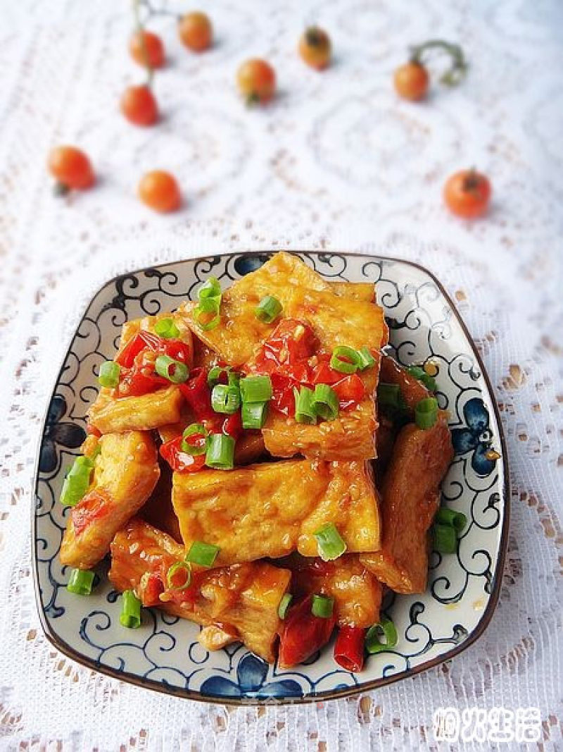 Tofu with Small Tomatoes recipe