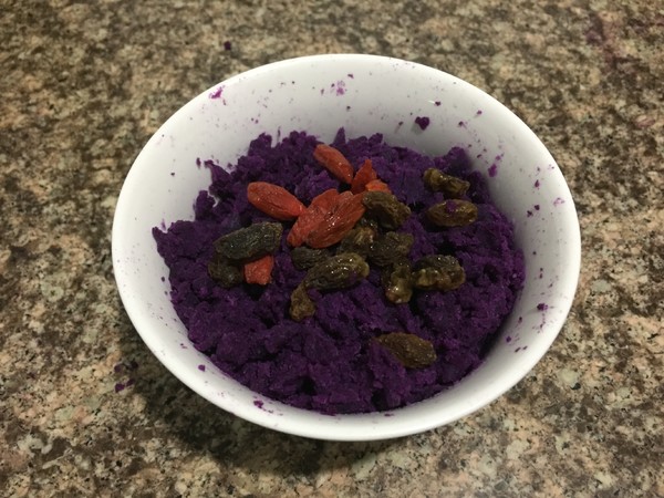 Glutinous Rice and Purple Sweet Potato Cake recipe